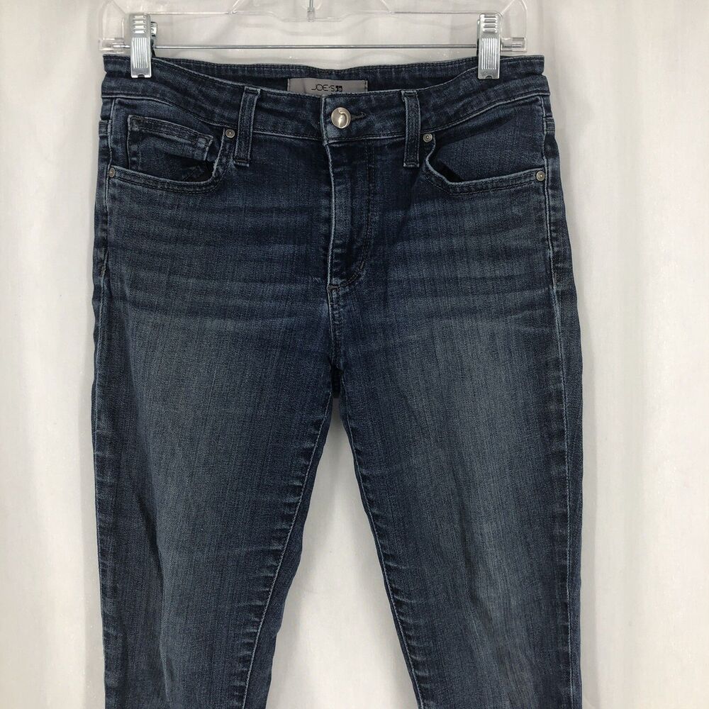 Joes Jeans Lemmon Skinny Mid Rise Medium Wash Stretch Denim Blue Jeans 28